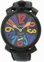 Replica GaGa Milano Manual 48mm PVD/Carbon Fibre Men Wristwatch 5012.3.BK