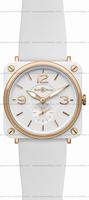 Replica Bell & Ross BR S Quartz Pink Gold & White Ceramic Unisex Wristwatch BRS-PKG-WH-C/SRB