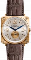 Replica Bell & Ross BR S Mecanique Pink Gold Unisex Wristwatch BRS-PKGOLD-PEARL_D