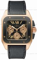 Replica Cartier Santos 100 Chronograph Mens Wristwatch W2020003
