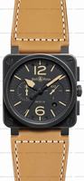 Replica Bell & Ross BR 03-94 Chronographe Heritage Mens Wristwatch BR0394-HERITAGE