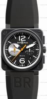 Replica Bell & Ross BR 03-94 Chronographe Black & White Mens Wristwatch BR0394-BW