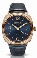 Replica Panerai Radiomir 3 Days GMT Oro Rosso Blue Mens Wristwatch PAM00598
