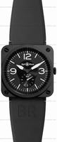 Replica Bell & Ross BR S Quartz Black matte ceramic Unisex Wristwatch BRS-BL-MAT/SRB